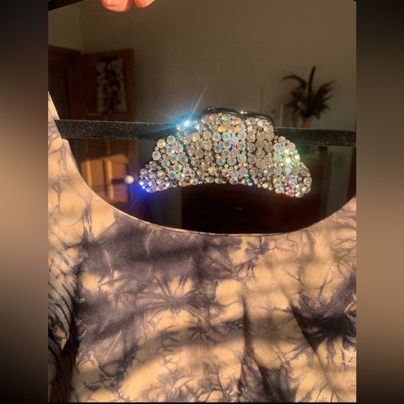 NWOT Athleta 2PC SET Seamless Tie Dye Yoga Top & Biker Shorts - Picture 10 of 13